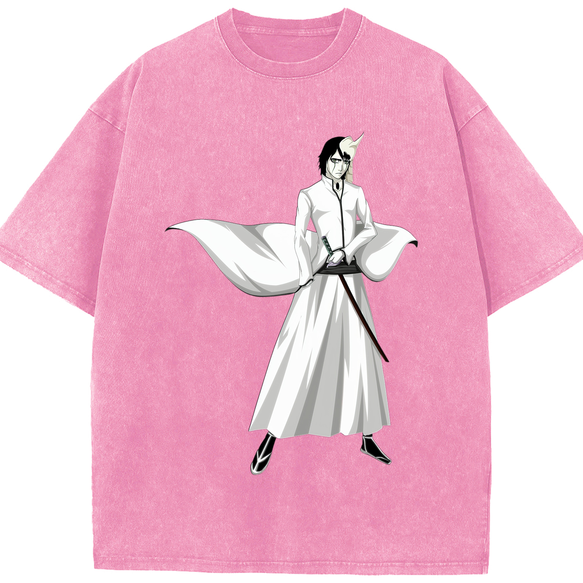（画像用） ブリーチ ウルキオラ·シファー BLEACH Ulquiorra cifer 綿100% ヴィンテージ風 半袖Tシャツ（フロントプリント）